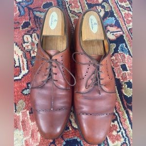 ALLEN EDMONDS “Troy” Brown Oxford Leather Shoes 10.5